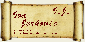 Iva Jerković vizit kartica